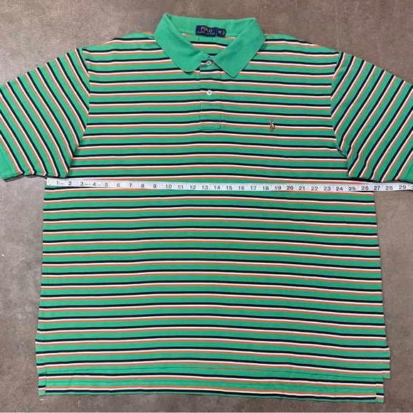 Polo Ralph Lauren Green Striped Polo Shirt - Picture 6 of 10